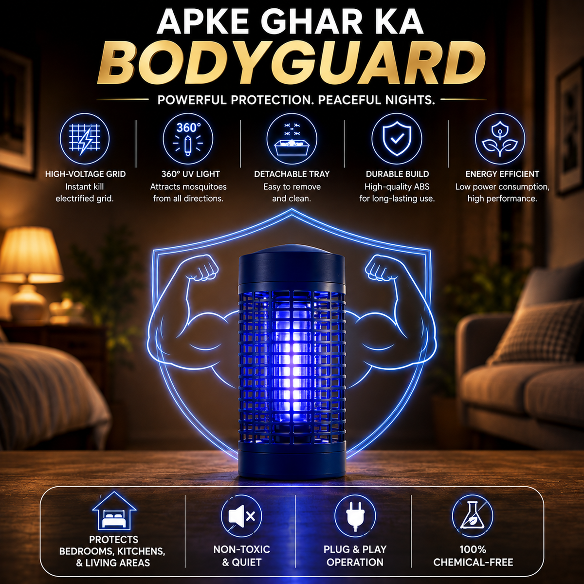 LumiShield Glow — Mosquito-Free Evenings, Beautiful Ambient Light