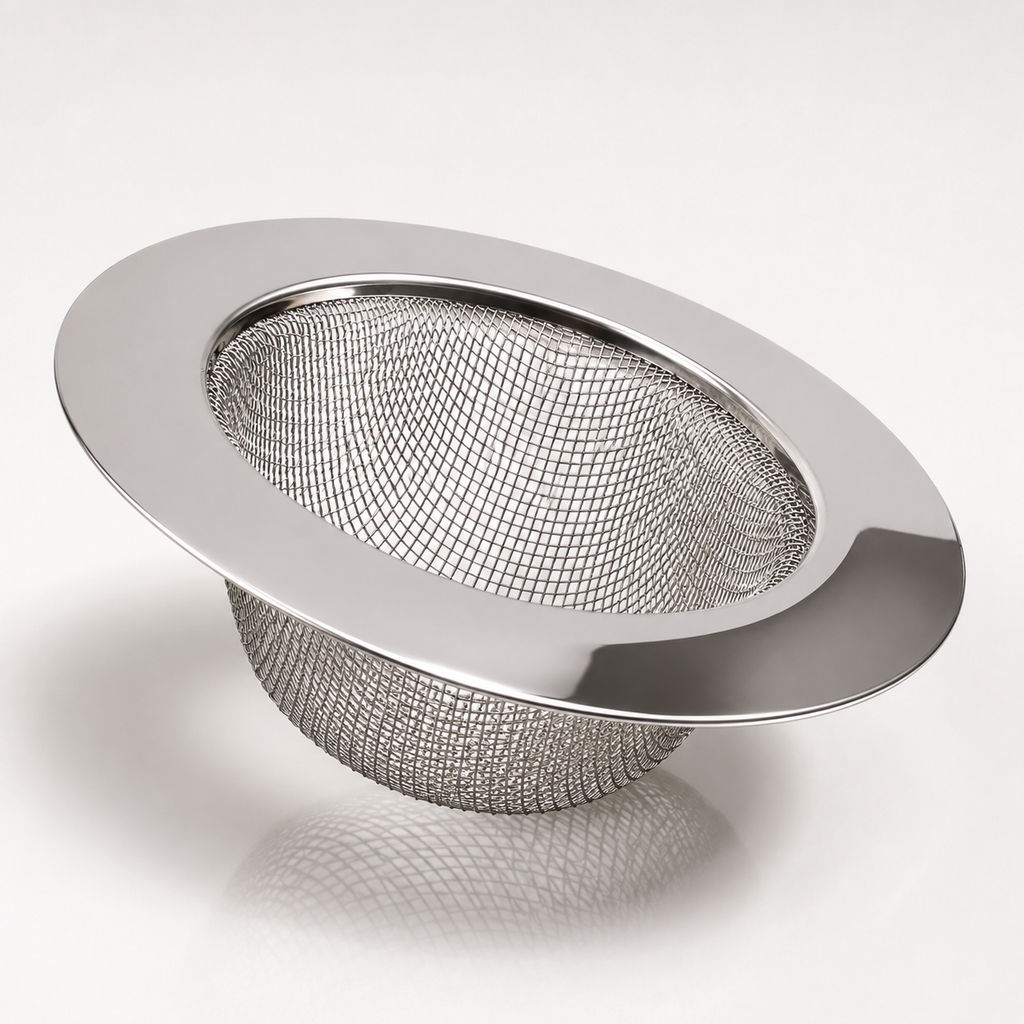 Fine-Mesh Stainless Steel Sink Strainer — No More Clogged Drains